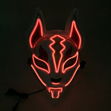 Cosplay Halloween Party Mask Luminous Light up Led Mask EL Wire Neon Glowing Anime Mask Masque Masquerade Masks Horror Mask