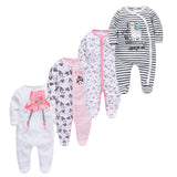 3/4 Pcs Children Boy O-neck Newborn Baby Girls Clothes Full Sleeve Summer Jumper bby