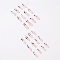 24Pcs/Box Detachable Coffin False Nails with Design Wearable Ballerina Fake Nails Full Cover Nail Tips Press On Nails Manicure