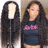 13x4 Lace Front Human Hair Wigs Deep Wave Frontal Wigs Curly Human Hair Wig Pre Plucked With Baby Hair - Divine Diva Beauty