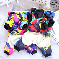 Winter Pet Puppy Dog Clothes Fashion Camo Printed