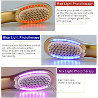 5 in 1 hair growth product scalp treatment spa massage hair brush introduce scalp oil liquid comb thicken hair care phototherapy