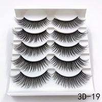 5 Pairs Faux Mink Eyelashes Fluffy Wispy Long Dramatic False Lashes Thick Volume Fake Eyelashes Natural Soft Extension Eyelash - Divine Diva Beauty