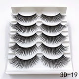 5 Pairs Faux Mink Eyelashes Fluffy Wispy Long Dramatic False Lashes Thick Volume Fake Eyelashes Natural Soft Extension Eyelash - Divine Diva Beauty