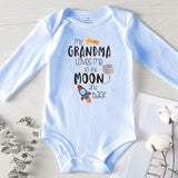 My Grandma Loves Me Cotton Letter Print Toddler onesie bby