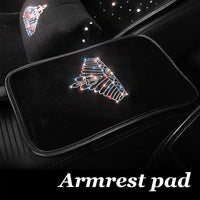 Crystal Diamond Car Steering Wheel Covers Crown Handbrake Gear Cover Seat Belt Shoulder Headrest Pads Auto Interior Accessories - Divine Diva Beauty