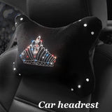 Crystal Diamond Car Steering Wheel Covers Crown Handbrake Gear Cover Seat Belt Shoulder Headrest Pads Auto Interior Accessories - Divine Diva Beauty