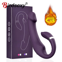 Dildo Vibrator Heating 10 Speeds G Spot Clitoris Stimulator Adult Sex toy