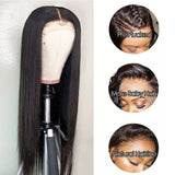 30 40 48 inch 13x4 Lace Front Pre Plucked Straight Human Hair Wigs Brazilian 250 Density 13x4 Lace Closure Wig