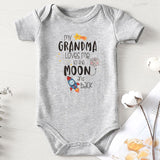 My Grandma Loves Me Cotton Letter Print Toddler onesie bby