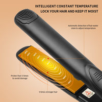 Professional Hair iron curved Curler Titanium Ceramic Heating Plate Flat Iron Hair Styling