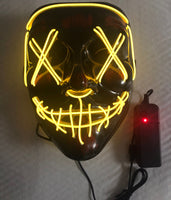Halloween Mask Mixed Color Led Mask Party Masque Masquerade Masks Neon Maske Light Glow In The Dark Horror Mask Glowing Masker