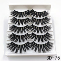 5 Pairs Faux Mink Eyelashes Fluffy Wispy Long Dramatic False Lashes Thick Volume Fake Eyelashes Natural Soft Extension Eyelash - Divine Diva Beauty