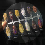 Holographic Diamond Crystal Reflective Nail Powder Dust Nails Glitter Pigment Gel Polish For Nail Art