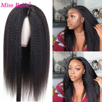 Kinky Straight Wig Lace Front Human Hair Wigs Glueless Lace Frontal Wigs 30 Inch Brazilian Yaki Straight Human Hair Wig