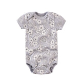 Summer Short Sleeve Newborn Baby Infant Girl Cotton onesies bby