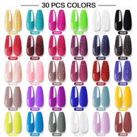 10/24/30/40/60 Multiple Colour Gel Nail Polish 80 Colors Semi Permanent UV Led Gel Varnish Soak Off Nail Lacquer