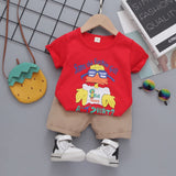 Children Cartoon 2Pc Toddler Casual outfit bby