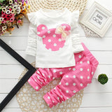 2 pcs Children Clothing Fashion Baby outfit Newborn Baby Cotton Suit bby