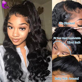 13x4 Lace Front Human Hair Wigs Loose Deep Wave Wig HD Transparent Lace Frontal Wig 4x4 Closure Lace Front Wig 30 Inch - Divine Diva Beauty