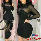 Sexy Bandage Autumn Women Bodycon Sheath Dress