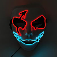 Cosplay Halloween Party Mask Luminous Light up Led Mask EL Wire Neon Glowing Anime Mask Masque Masquerade Masks Horror Mask