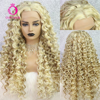 Synthetic Transparent Lace Front Wig Grey Lace Wig Hot Pink Afro Kinky Curly Wig sale