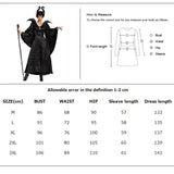 S-2XL Halloween Witch Maleficent Sleeping Beauty Movie Costume