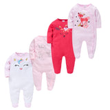 3/4 Pcs Children Boy O-neck Newborn Baby Girls Clothes Full Sleeve Summer Jumper bby