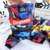 Winter Pet Puppy Dog Clothes Fashion Camo Printed