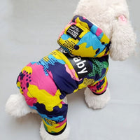 Winter Pet Puppy Dog Clothes Fashion Camo Printed