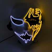 Cosplay Halloween Party Mask Luminous Light up Led Mask EL Wire Neon Glowing Anime Mask Masque Masquerade Masks Horror Mask