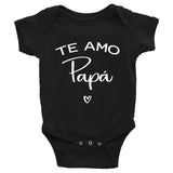 I Love You Dad Papa Spanish Funny Newborn Baby onesie bby