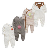 3/4 Pcs Children Boy O-neck Newborn Baby Girls Clothes Full Sleeve Summer Jumper bby