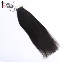 Straight Tape In Human Hair Extensions  bundle Skin Weft Hair Extensions Adhesive Invisible Brazilian Bulk Virgin Hair