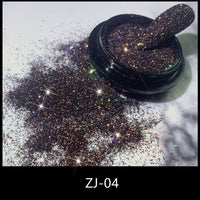 Holographic Diamond Crystal Reflective Nail Powder Dust Nails Glitter Pigment Gel Polish For Nail Art