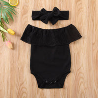 Newborn Baby Girl Clothes Off shoulder outfit