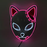 Cosplay Halloween Party Mask Luminous Light up Led Mask EL Wire Neon Glowing Anime Mask Masque Masquerade Masks Horror Mask