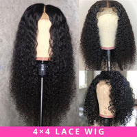 Deep Curly 360 Lace Frontal Wig Human Hair Wigs Deep Wave Glueless Lace Closure Frontal Wig Prelucked Hairline