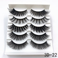 5 Pairs Faux Mink Eyelashes Fluffy Wispy Long Dramatic False Lashes Thick Volume Fake Eyelashes Natural Soft Extension Eyelash - Divine Diva Beauty