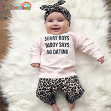 Newborn Baby Girl Clothes Fashion Leopard outfit bby