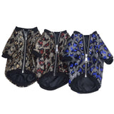 design Pet dogs Clothes pets sequin Leopard jacket