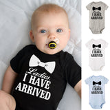 Ladies I Have Arrived Print Newborn Baby Boys onesie bby