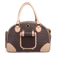 PU Leather Carriers Fashion Pet Outdoor Carrier Sling Bag