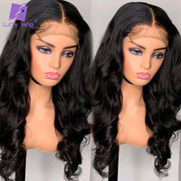 Loose Wave Lace Front Wig HD Lace Frontal Wig 13x6 Wavy Transparent Lace Wigs Pre Plucked Remy Human Hair