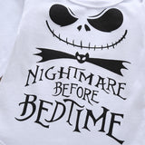 Infant Baby Boy Letter NightMare outfit bby