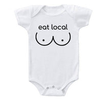 Breastfeeding Eat Local Newborn Baby Onesie Clothes bby