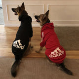 Winter Dog Clothes Adidog pet Sport Hoodies