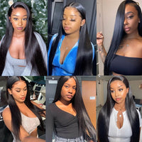 13x4 Straight Lace Front Wigs Human Hair Brazilian 30 40 Inch Hd Lace Frontal Wig Bone Straight 5x5 Lace Closure Wig