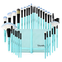 32Pcs Makeup Foundation Eye Shadows Lipsticks Powder Conceal Brushes Professional Makeup Tool Kit With Bag